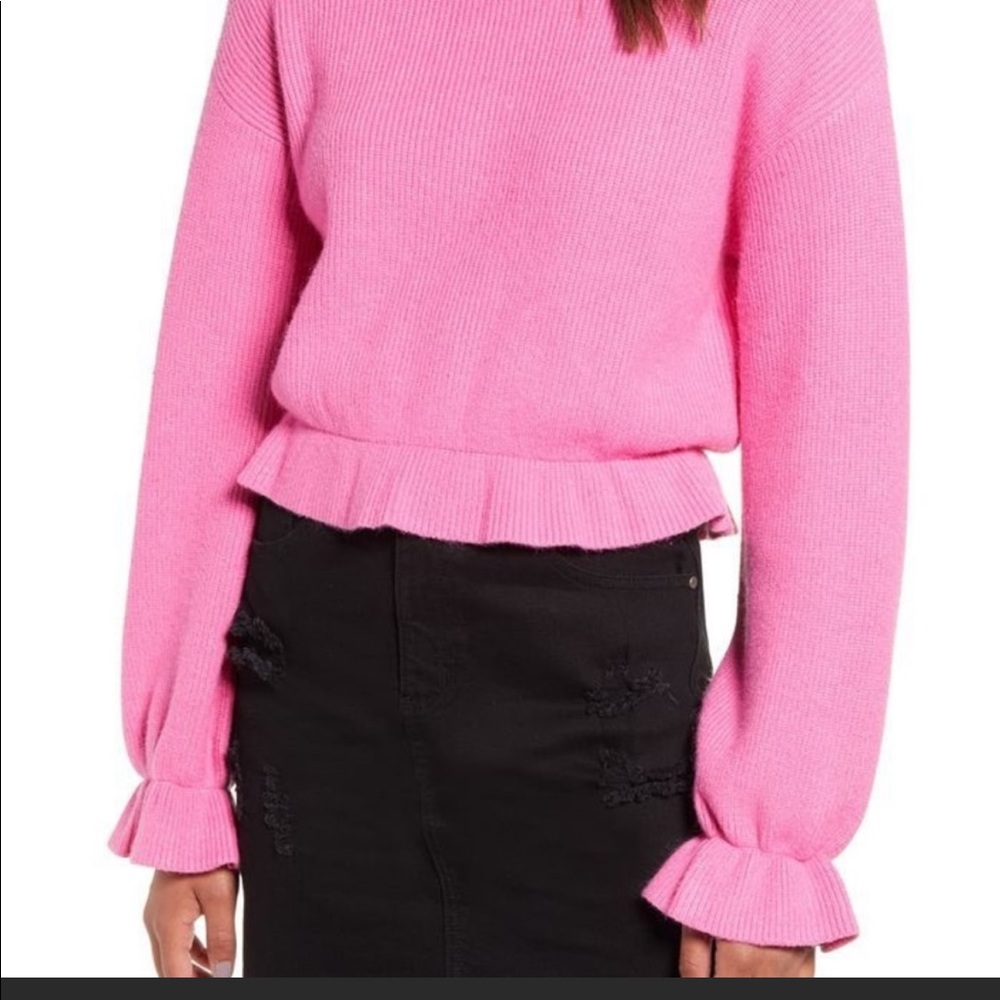 Pink mink pink sweater